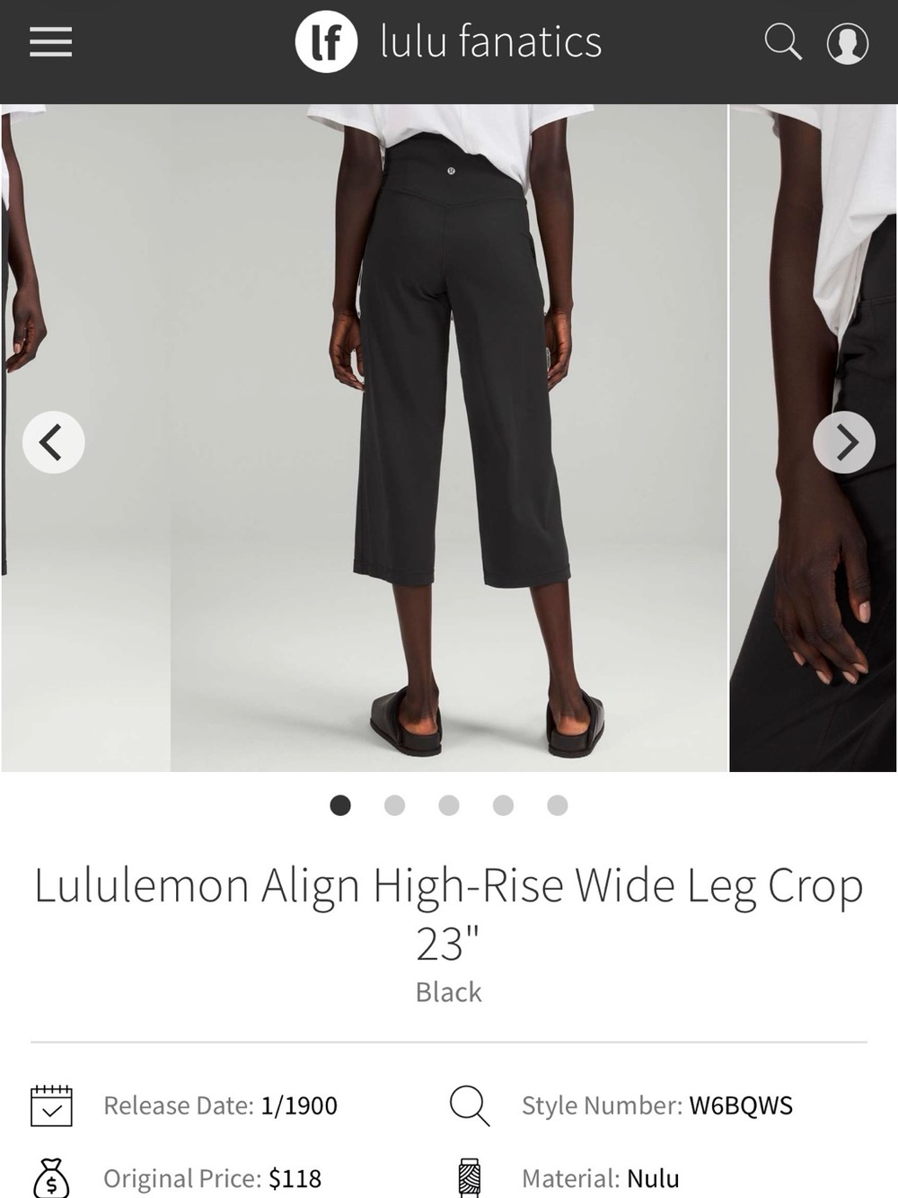 lululemon athletica Black High-Rise Performance Leggings with Reflective Logo
